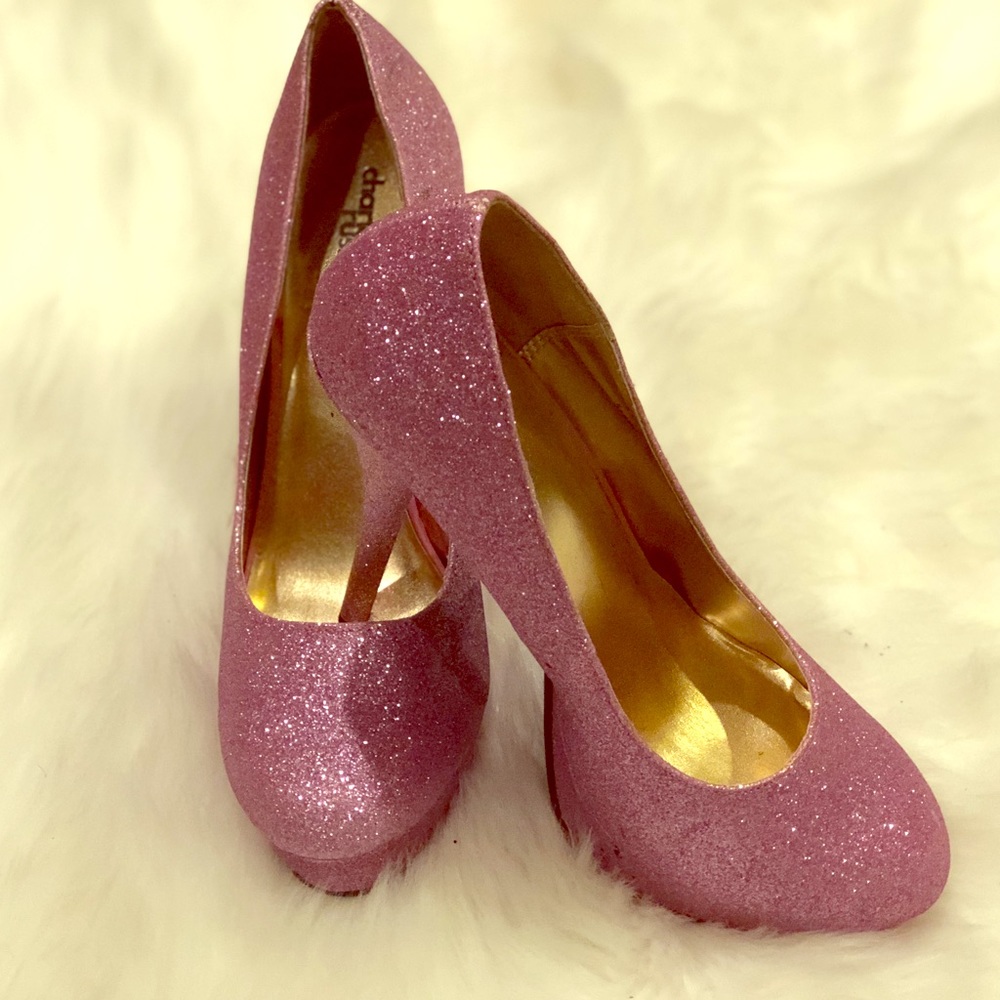 Sparkly Pink Pumps